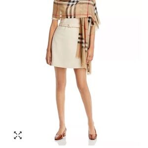 Burberry lightweight check wool & silk scarf